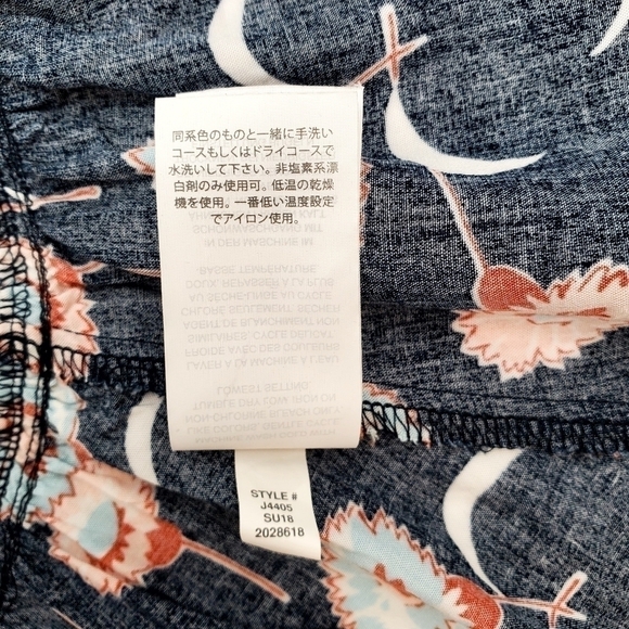 J. Crew Navy Floral Faux Wrap Mini Dress - Picture 16 of 16